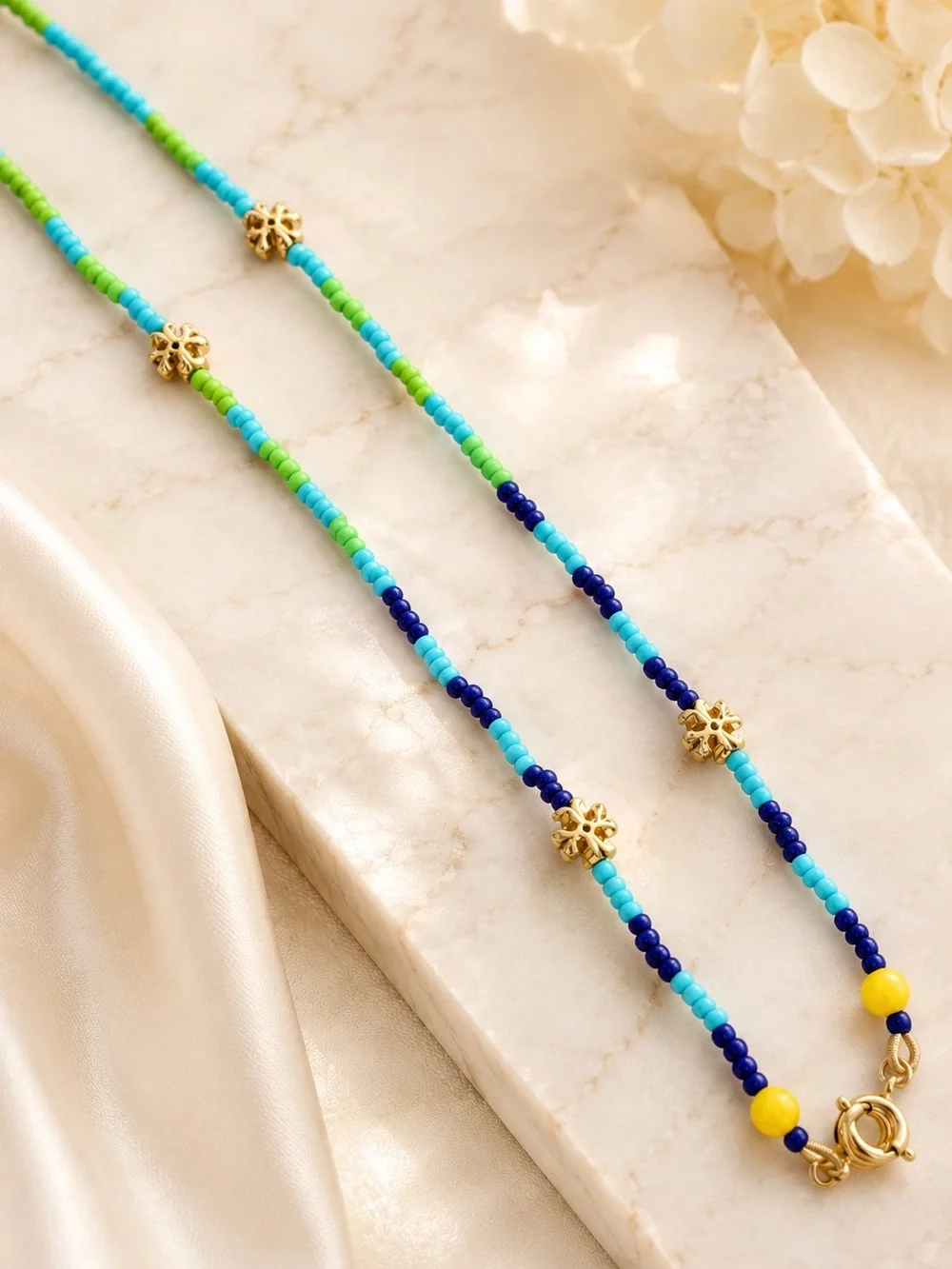Tory Burch Roxanne Colorful Beaded Necklace or Eyeglass Chain.